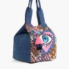 Watch Over Me Evil Eye Denim Tote - Image 5