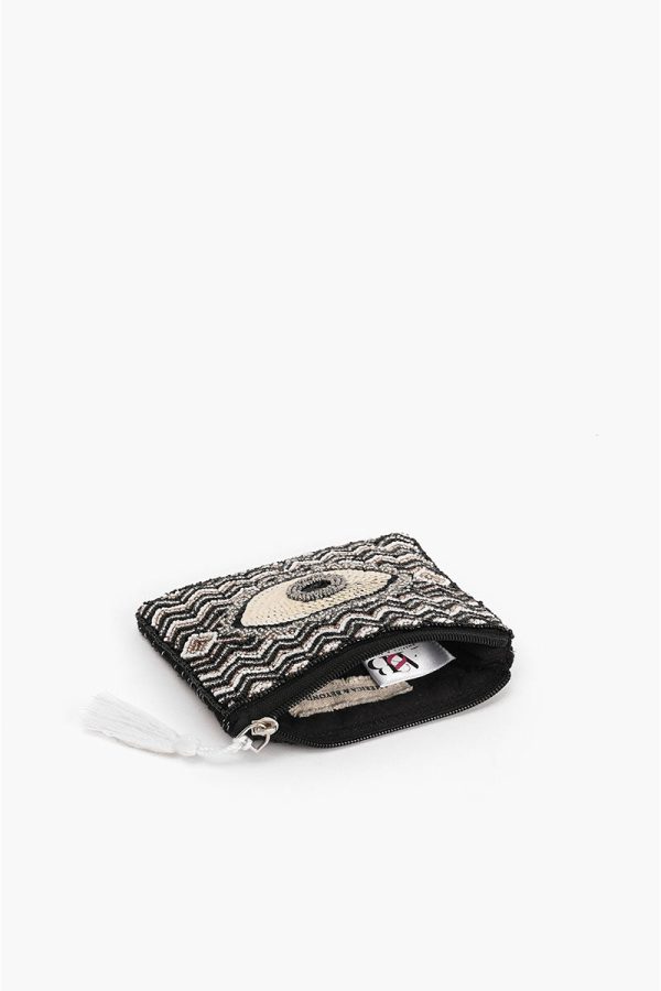 Midnight Embellished Evil Eye Mini Pouches - Image 3