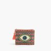 Pink Embellished Evil Eye Mini Pouches
