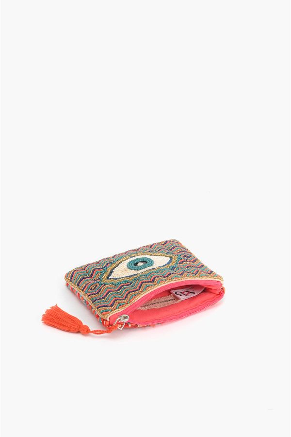 Evil Eye Goodluck Embellished Mini Pouches - Image 3
