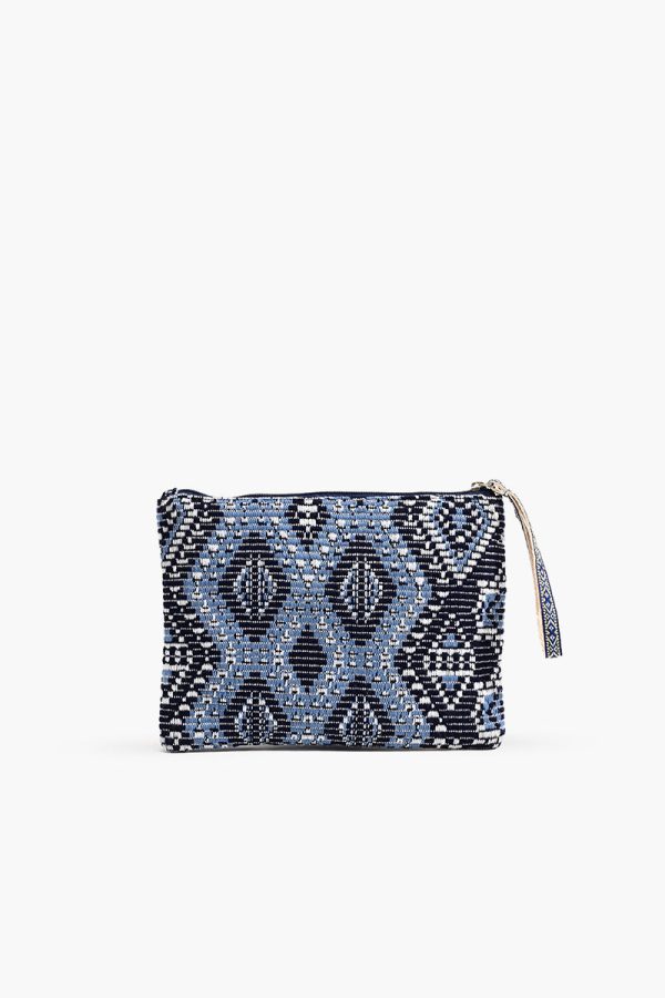 Cool Camo Embellished Top Zip Clutch - Image 2