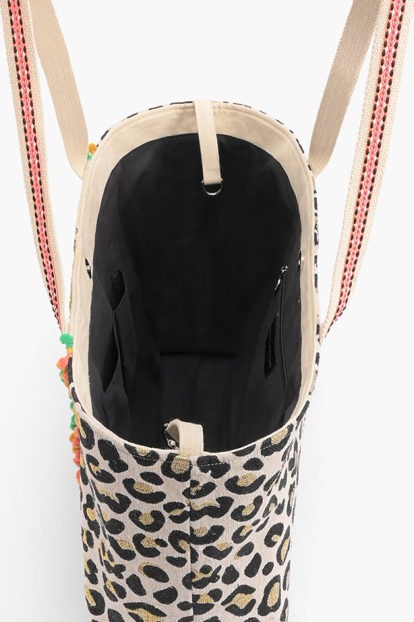 Forestry Leopard Embellished Tote - Image 7