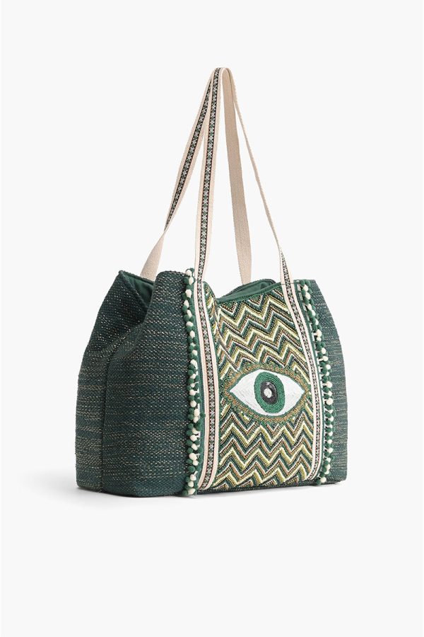 Evergreen Evil Eye Tote - Image 3