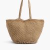 Beach Please Beaded Macrame Jute Tote - Image 2