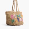 Beach Please Beaded Macrame Jute Tote - Image 3