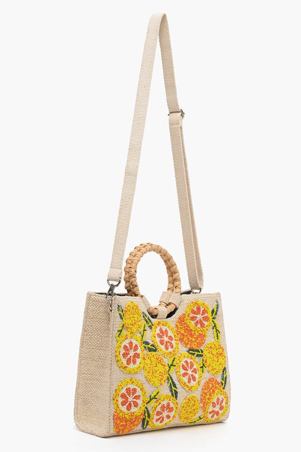 Orange Beaded Handbag - Image 3