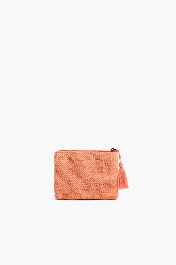 Orange Beaded Bee Embellished Mini Pouches - Image 2