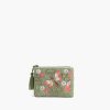 Olive Green Beaded Bee Embellished Mini Pouches