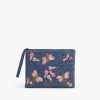 Blue Bee Wristlets Hand-Woven Jacquard Design
