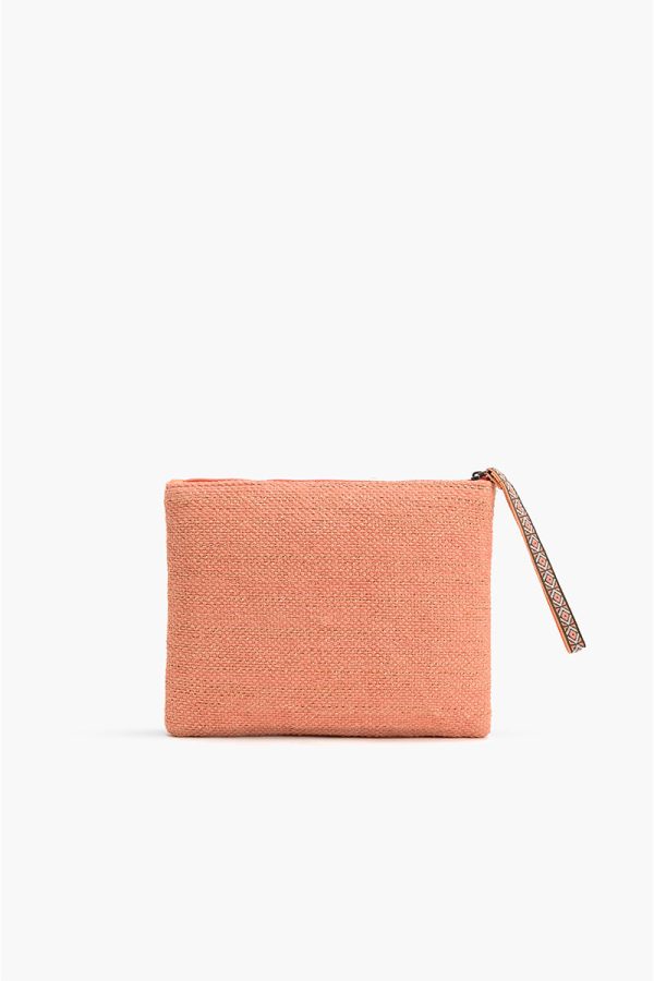 Orange Bee Wristlets Hand-Woven Jacquard Design - Image 2