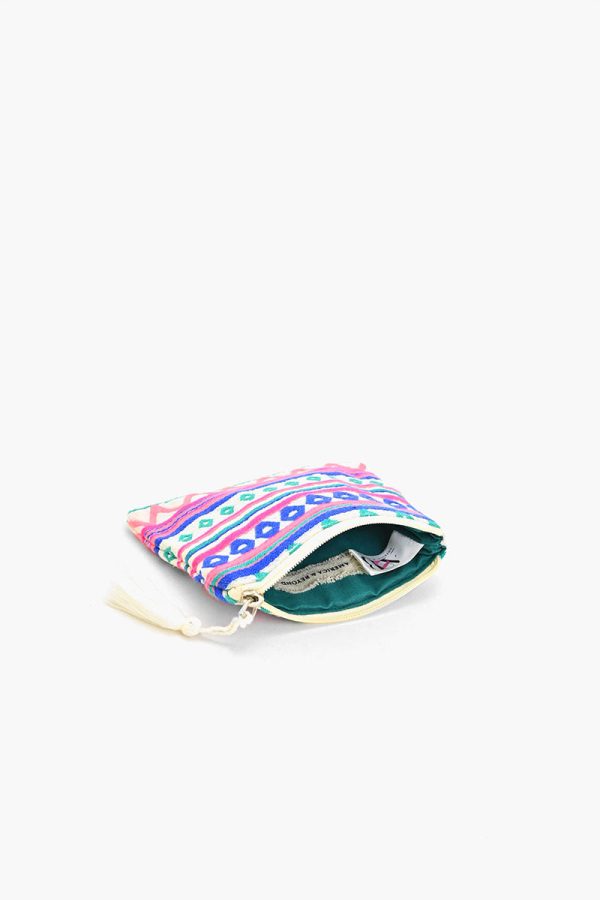 Multi Handwoven Jacquard Coin Bag - Image 2