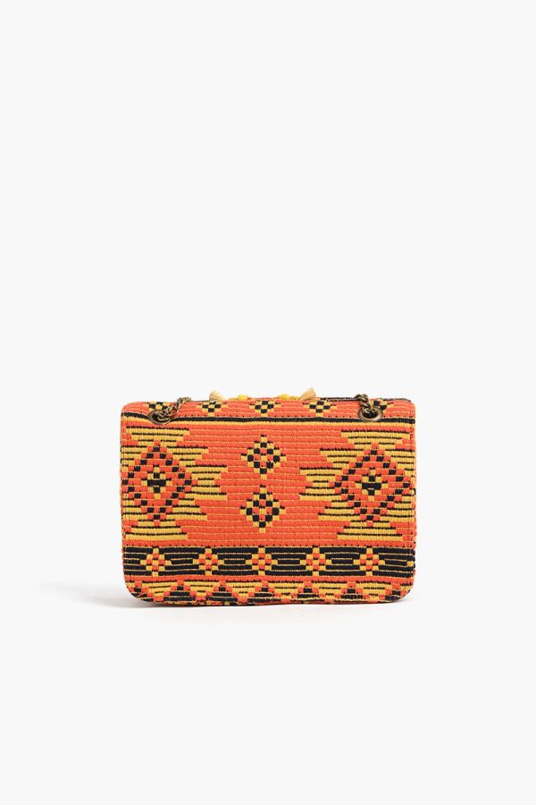 Southwest Rising  Sun Beaded Shoulder Bag - Image 4