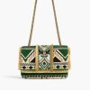 Southwest Jade Beaded Shoulder Bag