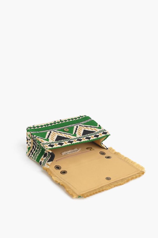 Southwest Jade Beaded Shoulder Bag - Image 6