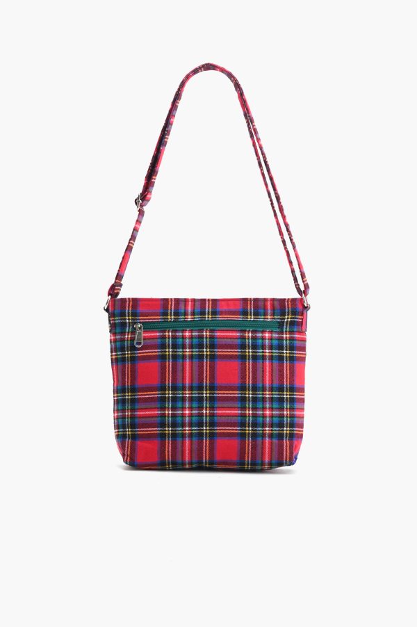 Plaid Pop Floral Shoulder Bag - Image 5