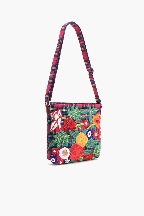 Plaid Pop Floral Shoulder Bag - Image 6