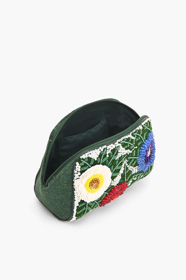 Evergreen Floral Cosmetic Pouch - Image 6