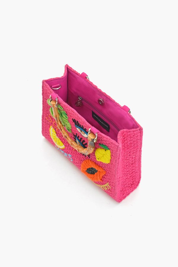 Pink Bliss Fruitful Charm Top Handle Tote - Image 5