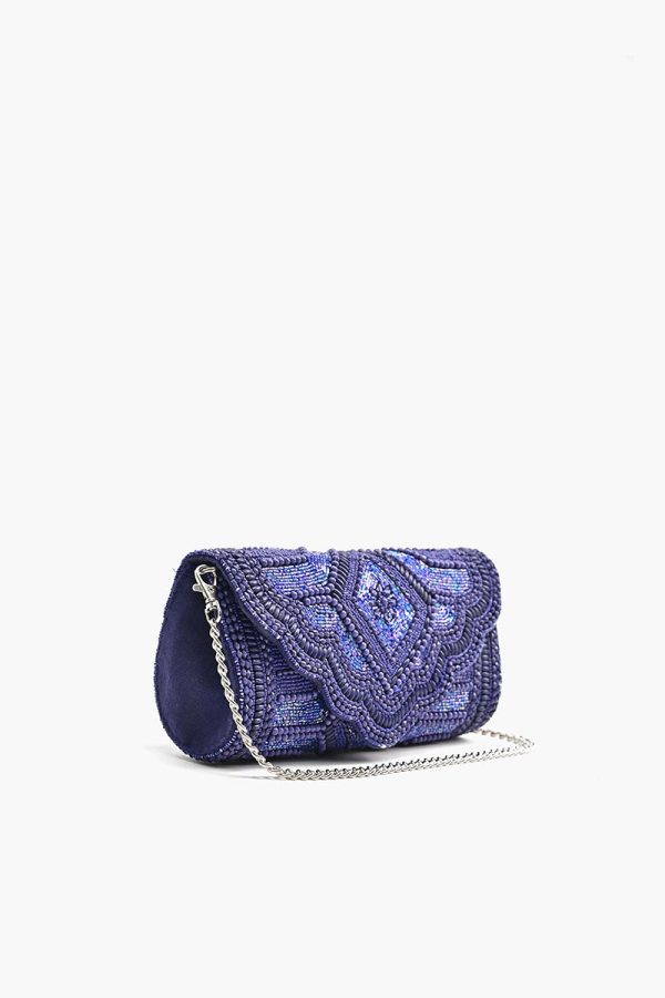 Midnight Sapphire Starlight Evening Clutch - Image 4