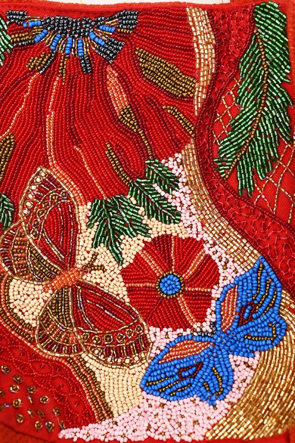 Vermilion Butterfly Bloom Tote - Image 2
