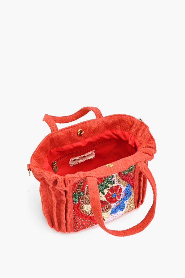 Vermilion Butterfly Bloom Tote - Image 5