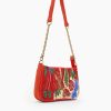 Vermilion Butterfly Bloom Shoulder Bag - Image 3