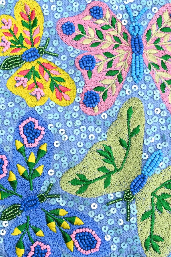 Azure Butterfly Ballet Handheld Bag - Image 2