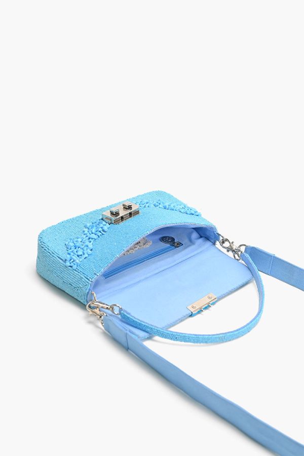 Azure Blue Skyline Shoulder Bag - Image 5