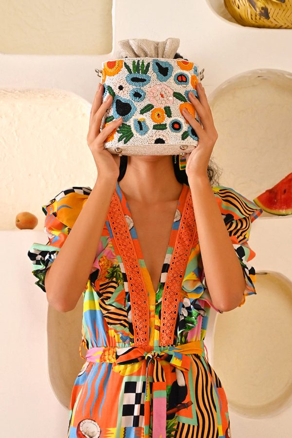 Foral Paradise Bucket Bag - Image 7