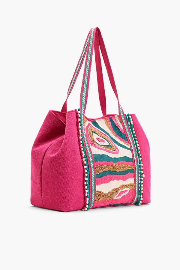Rock n roll Embellished tote - Image 3