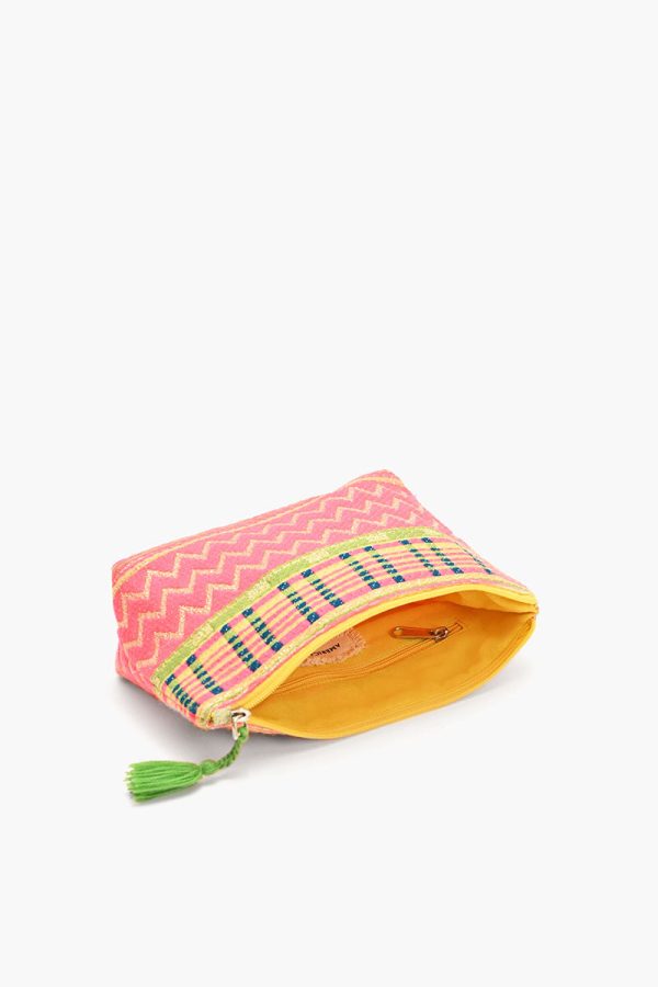 Chevron Handwoven Jacquard Cosmetic Pouch - Image 3