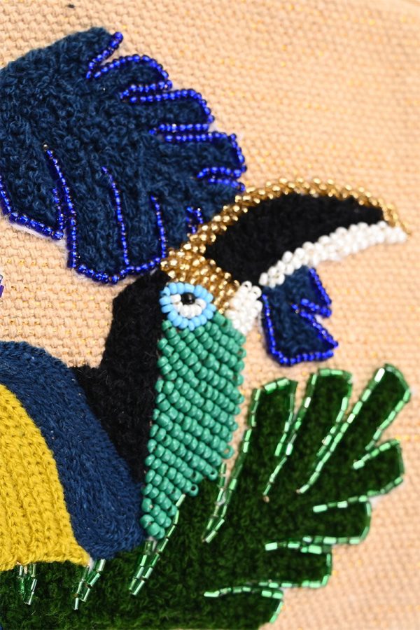 Toucan Embellished Makeup Bag - Image 2
