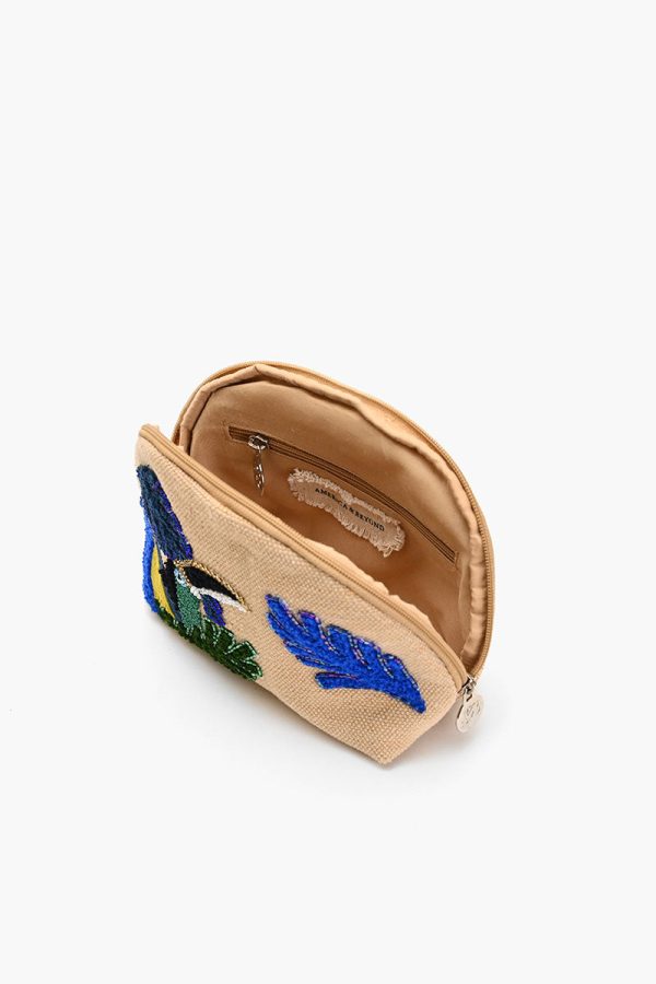 Toucan Embellished Makeup Bag - Image 5