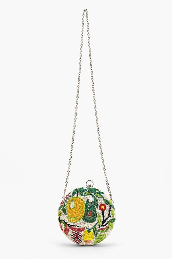 Tropical Mango Round Clutch - Image 2