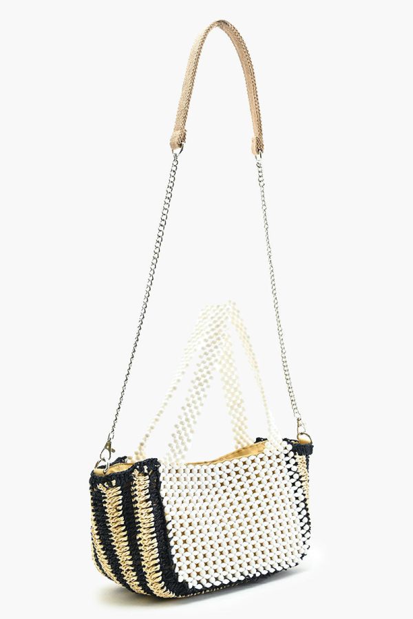 Coastal Gemstone Raffia Tote - Image 4