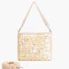 Embellished Shells and Raffia Bucket Bag - Image 6
