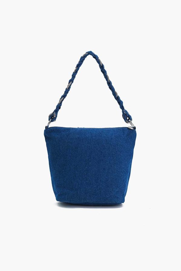 Denim Dazzle Beaded Bag - Image 3