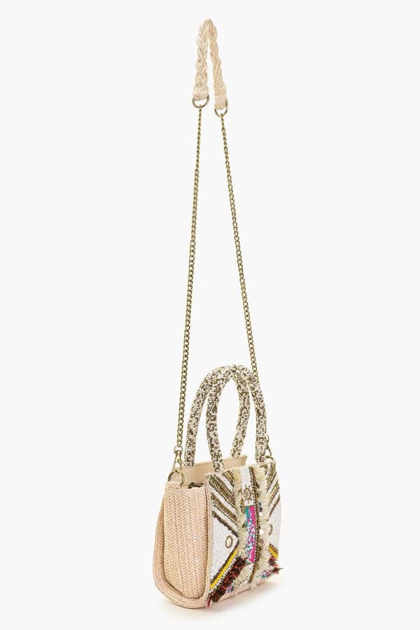 Deco Dream Embellished Top Handle Tote - Image 3