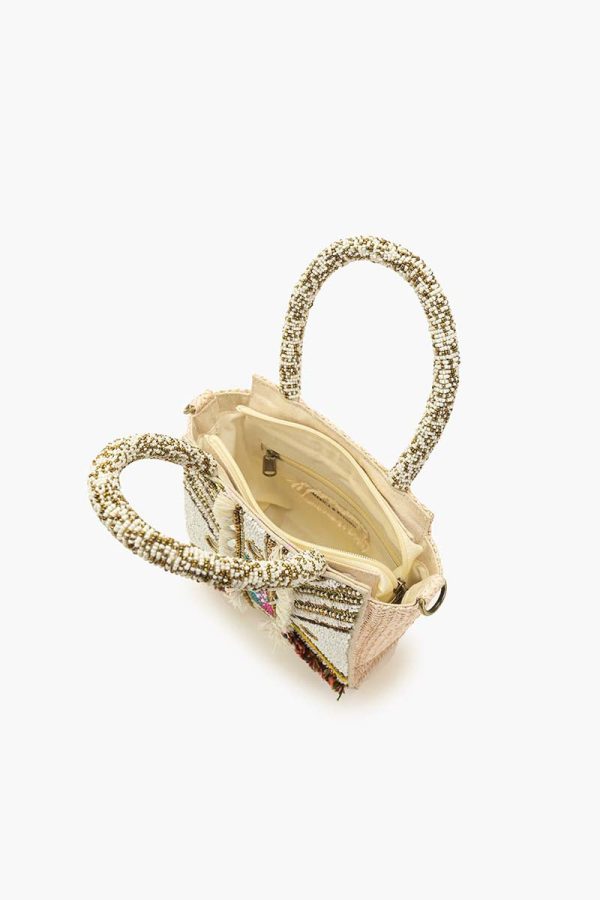 Deco Dream Embellished Top Handle Tote - Image 4