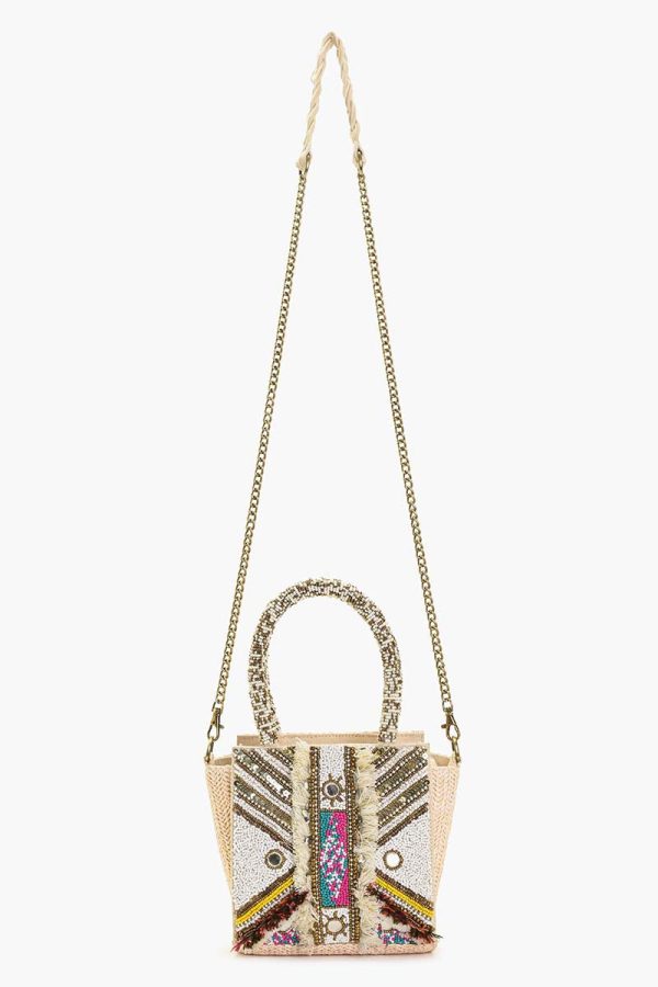 Deco Dream Embellished Top Handle Tote - Image 6