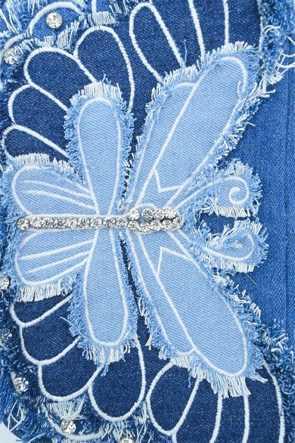 Flutter Sparkle Denim Bag - Image 2