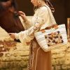 Handcrafted Earth-Tone Embellished Tote - Image 6