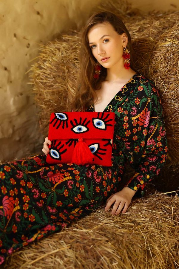 Ruby Whimsical Wonder Eye Clutch - Image 7