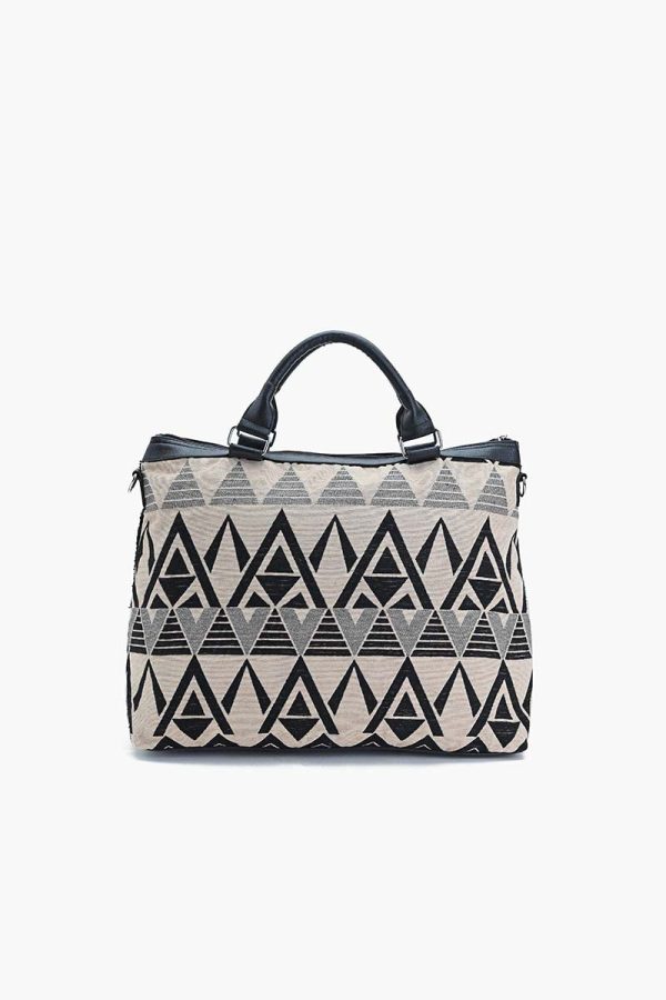 The Soho Inked Tufted Tote - Image 4