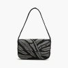 Midnight Silver Swirl Shoulder Bag
