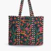 Charming Floral Embroidered Large Tote