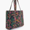 Charming Floral Embroidered Large Tote - Image 2