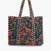 Charming Floral Embroidered Large Tote - Image 3