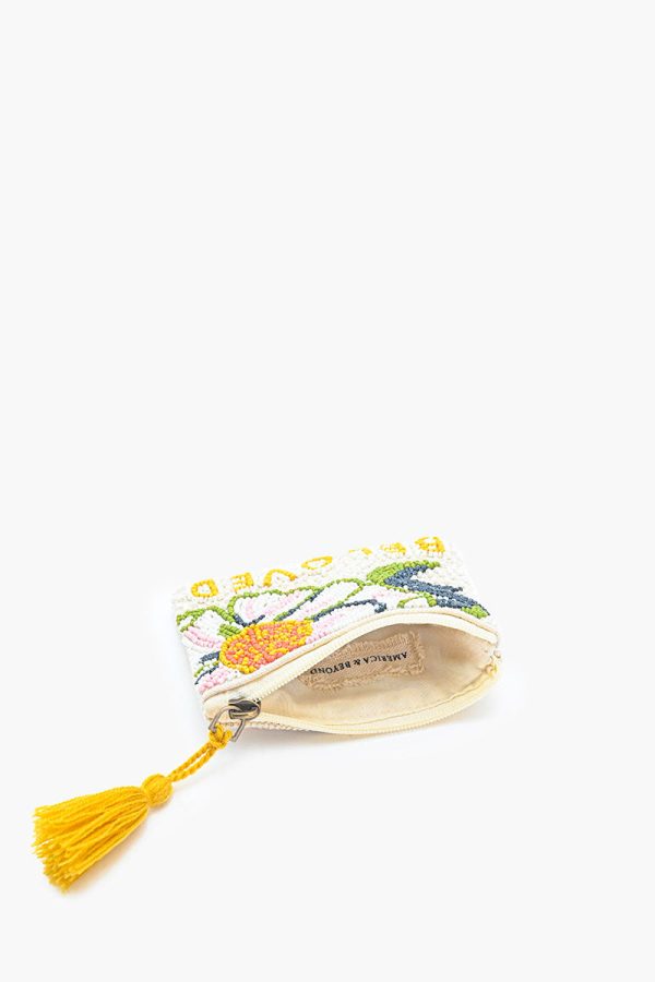Floral Beloved Embroidered Pouch - Image 3