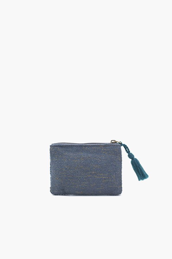 Golden Glow Embroidered Pouch - Image 2